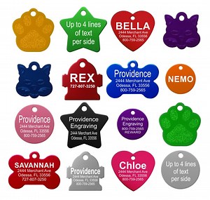Custom Engraved Pet ID Tags for Dogs and Cats by Providence Engraving - Etsy