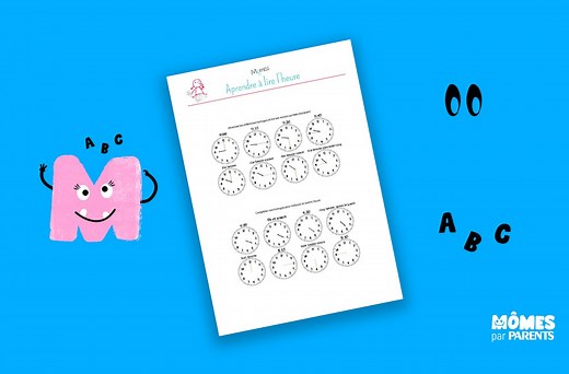 Lire l'heure - Exercices à imprimer