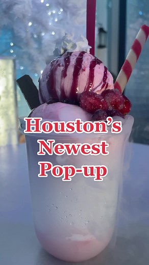 Houston Winter Wonderland Pop-Up Cafe at Pop Fancy Dessert Bar