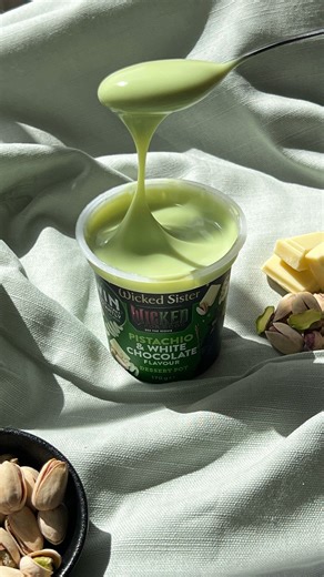 Taste the magic at home. Layers of luxury, made in your own kitchen. Pistachio crunch, white chocolate drizzle, and our spellbinding Wicked Sister Pistachio & White Chocolate Pudding. Simple, indulgent, and available for a limited time only. | Wicked Sister Desserts
