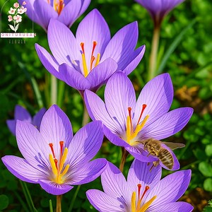 Saffron Crocus Bulbs: 10 Crocus Sativus Purple Fall Flowers - Etsy