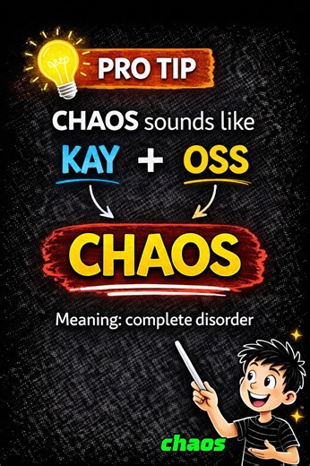 CHAOS - Say it Right! #howtopronounce #englishpronunciation #chaos