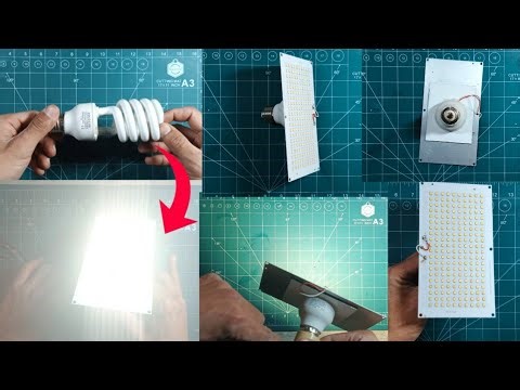 How to Made a Powerful LED Light from Old Parts