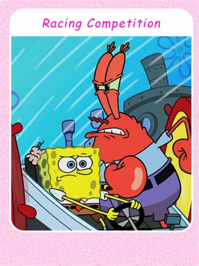 Racing Competition.#spongebob #funny #fyp | spongebob