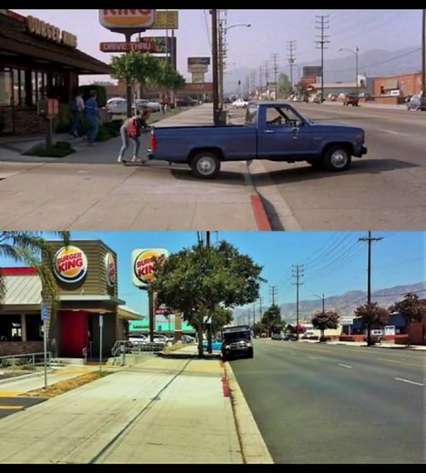 1985 BACK TO THE FUTURE filming locations then & now