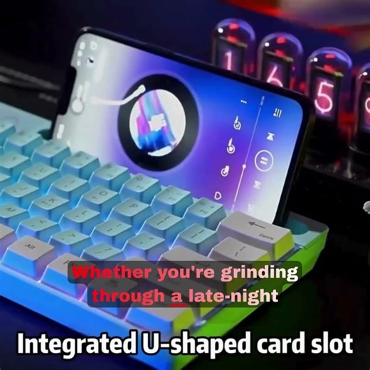 AULA F3061 Mechanical Touch Feel Keyboard 61 Keys Wired Mini Keyboard RGB Backlight Keyboard #shorts