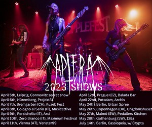The riff rockers in Aptera are hitting the road this week! They're a killer live band who will crack your skull with raw volume, so make it out to one of these shows if you can - we know you'll love it! | Ripple Music | Facebook