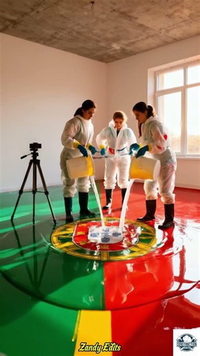 This floor is just incredible 😱 Ronaldo fan epoxy floor #ronaldo #football #fans #fanart #design