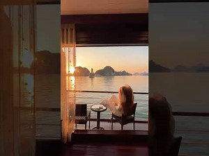 This Ha Long Bay sunset was UNREAL 😍🇻🇳 #Vietnam