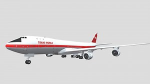 Twa 747-100 - Download Free 3D model by zairiq-123