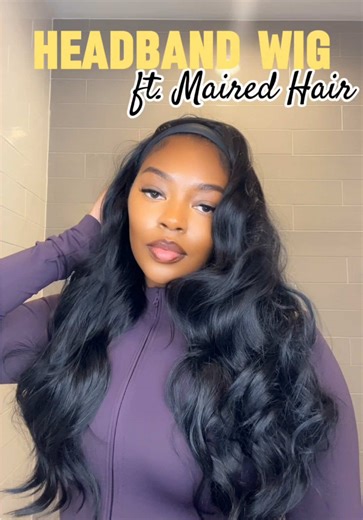 Quick and Easy Soft Waves with Headband Wig