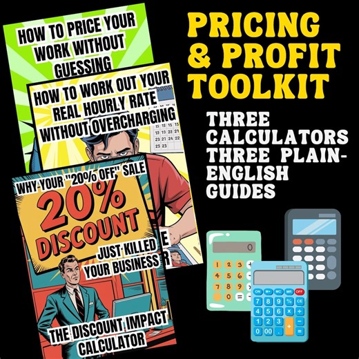 Small Business Pricing Toolkit | Excel Calculators + Guides (digital Download) - Etsy Canada