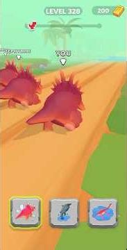 🎮 Dino Shifting Dinosaur Games Level - #328 🦖👑 #shorts #mobilegame #trex