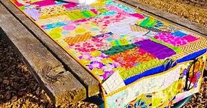 DIY Scrappy Sewing Machine Mat