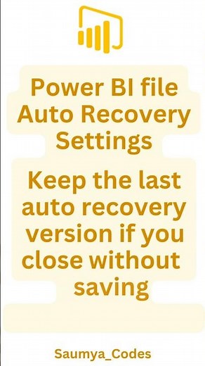 Auto Recovery Setting in Power BI