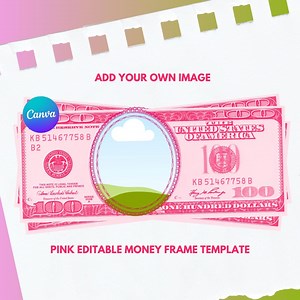 Personalized 100 Dollar Bill Template, Editable Canva Template, Editable Dollar Bill, Canva Money, Custom Bills, Hundred Dollar Bill - Etsy