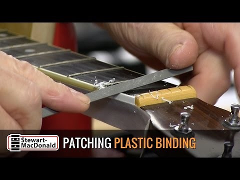 Easy binding repair on a Martin D-35 guitar