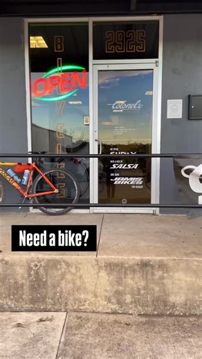 We love bicycles and are here to help with your bicycling needs (and wants😉). Stop in and see us today! And don’t forget… we still have a couple of new bikes with big discounts. 817-924-1333 | Colonel's Bicycles