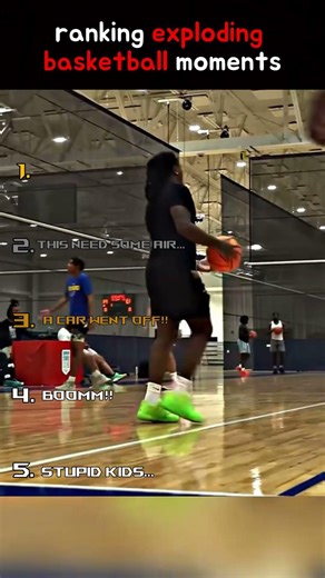 Ranking Exploding Basketball Moments🏀🤣 #funny #sports #viral