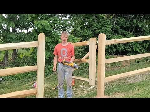 Split Rail Fence Build (part 3)