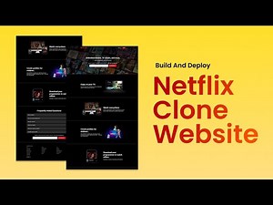 Build and Deploy a Netflix Clone Website Using only HTML and CSS (2023)