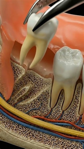 Surgical extraction of an impacted tooth!