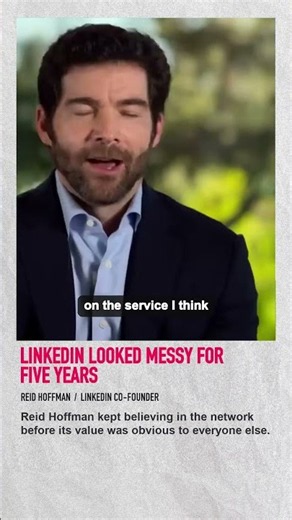 Reid Hoffman: LinkedIn Looked Messy for Five Years #Shorts