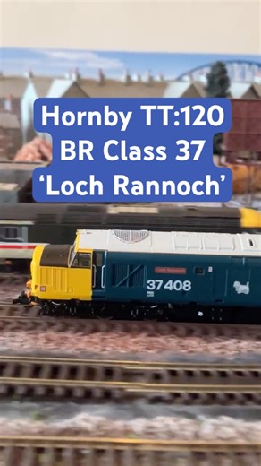 BR Class 37 ‘Loch Rannoch’ in Hornby TT:120 #modelrailway #railway #modelrailroad