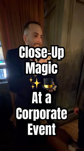 Close-Up Magic 🃏🎩✨ is the Ultimate Ice Breaker for any event! #magic #magictricks #magictrick