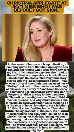 Christina Applegate’s FINAL BATTLE? ߒ The MS Update #ChristinaApplegate #health
