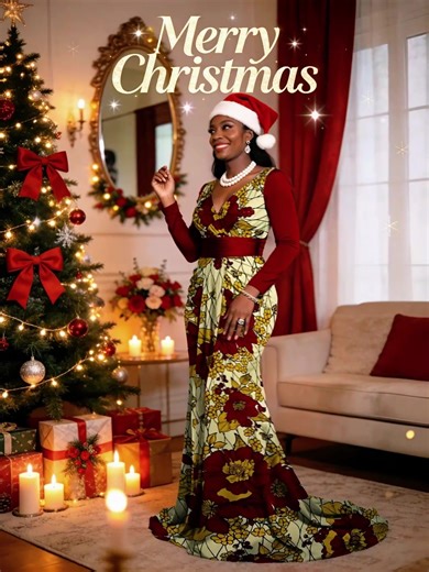 BAFRIC vous souhaite un Noël rempli de joie, de beauté et d’élégance 🎄✨ #pagnebafric #Bafricwax #tissuwax #côtedivoire #Abidjan