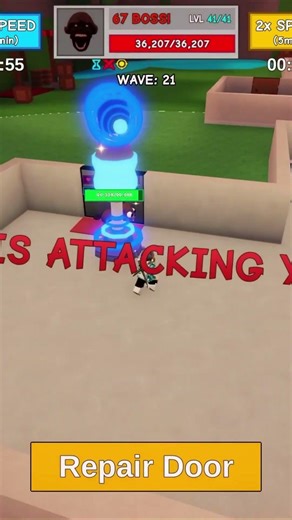 This Orbital Unit is OP in Defend Your Base From 67! #roblox #robloxshorts