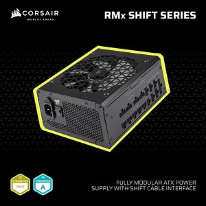 1.1K reactions · 30 shares | CORSAIR RMx SHIFT Series fully modular power supplies boast a revolutionary patent-pending side cable interface to keep all your connections within easy reach, for exceptionally convenient 80 PLUS Gold efficient power | CORSAIR | Facebook