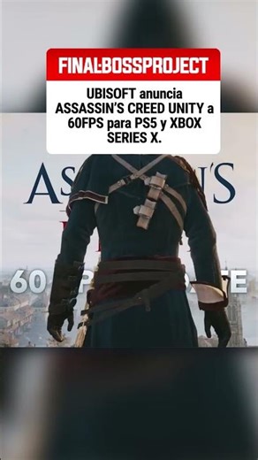 UNITY a 60 FPS en PS5 y XBOX SERIES X ⚡🗡️ #assassinscreedunity #ubisoft #videojuegos #gaming