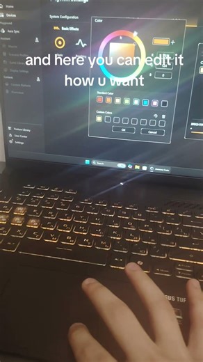 Tutorial On How To Change Rgb on Asus Laptops #laptop #pcgaming #setupgamer #tutorial #rgb #fyp