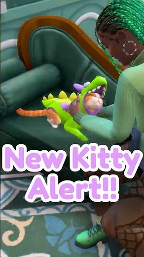 I Adopted the CUTEST Cat for Broccoli Gen 🥦 | The Sims 4 #shorts