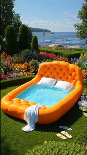You Won’t Believe How This Inflatable Bed Turns Into a Huge Pool! 💦