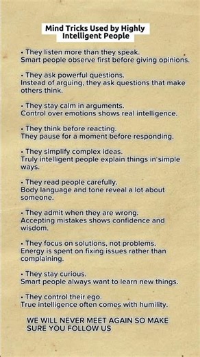 10 Mind Tricks Highly Intelligent People Use Daily 🧠