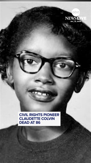 Claudette Colvin, whose 1955 arrest for refusing to give up her seat on a segregated Montgomery bus helped spark the modern civil rights movement, has died. She was 86. Colvin was arrested months before Rosa Parks gained international fame for refusing to give up her seat on a segregated bus. https://abcnews.visitlink.me/OpaY-8 | ABC News