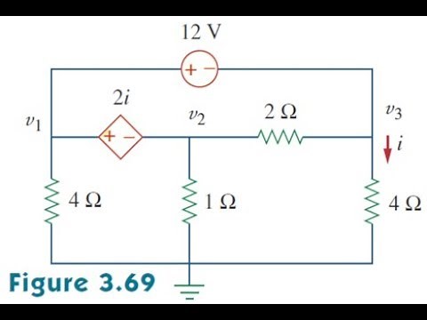 Análisis de Nodos. Método del Supernodo Ejercicios resueltos Circuitos Electricos