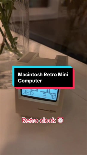 Such a cool little retro computer clock #clock #bedsidetable #alarm
