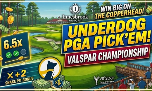 Underdog Fantasy Golf Picks: 2026 The Valspar Championship DFS Projections