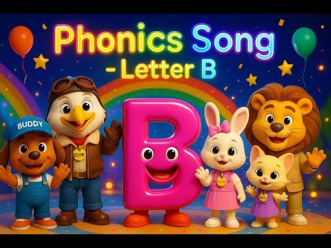 🎵 [Letter B Phonics Song for Kids - Let's Learn B!] | Damdadi | Kids Songs & Nursery Rhymes