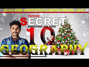 PLUS ONE GEOGRAPHY SECRET QUESTIONS / IMPORTANT QUESTIONS/ REPEATED QUESTIONS
