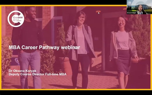 Meet our MBA Deputy Course Director Dr Oksana Koryak