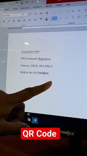 Ms Word QR Code #viralshort #computer #vpscomputer #viralshorts #viralvideos