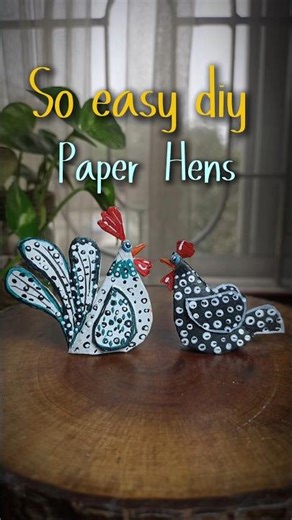 So Easy DIY Hens from Toilet Paper Rolls | Recycled Art Idea 🐓