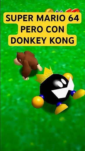 I played Super Mario 64 but MARIO is DONKEY KONG with this MOD #supermario #supermariobros #mario...