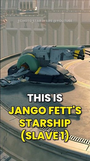 This is Jango Fett's Starship (Slave 1) #starwars