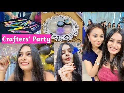 I went to Crafters' Party😱 #crafteraditi #youtubepartner #diy #shorts #youtubeshorts ‪@CrafterAditi‬